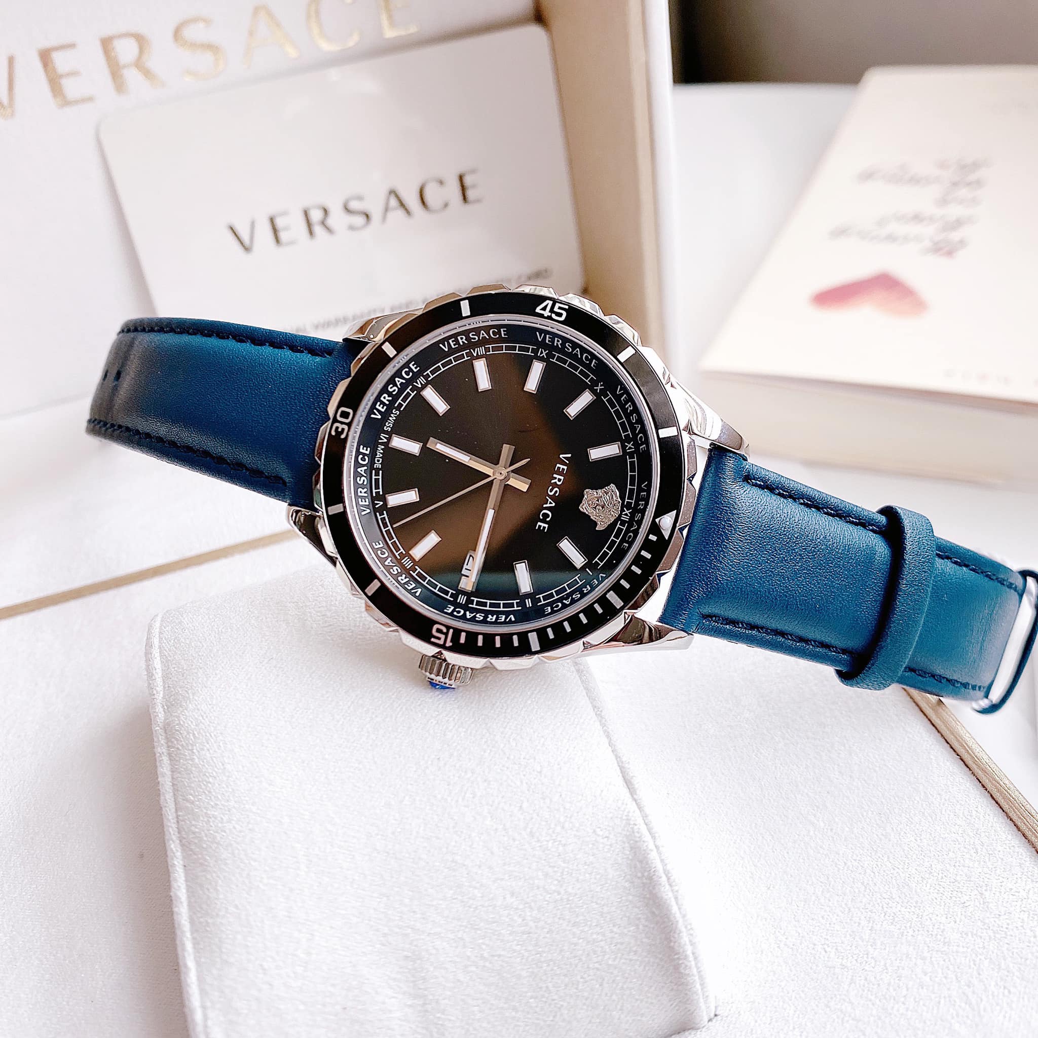 ĐỒNG HỒ NAM VERSACE VE3A00220 HELLENYIUM CASE SILVER DÂY DA