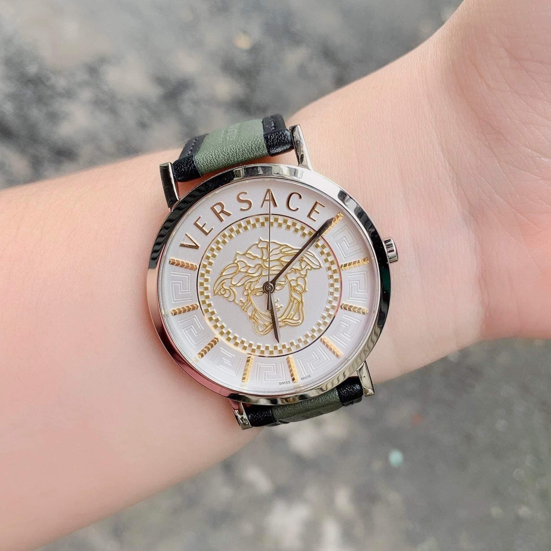 ĐỒNG HỒ NAM VERSACE VEJ400121 QUARTZ CASE SILVER DÂY DA