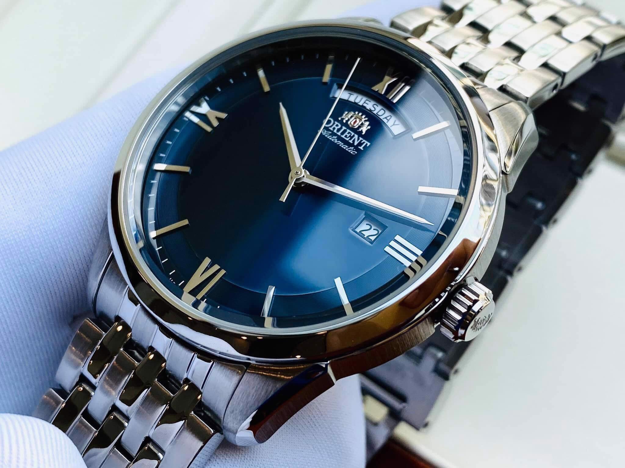 ĐỒNG HỒ NAM ORIENT MECHANICAL CONTEMPORARY RA-AX0004L0HB TONE SILVER DÂY KIM LOẠI
