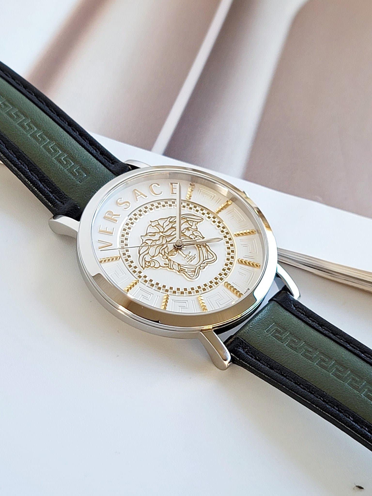 ĐỒNG HỒ NAM VERSACE VEJ400121 QUARTZ CASE SILVER DÂY DA