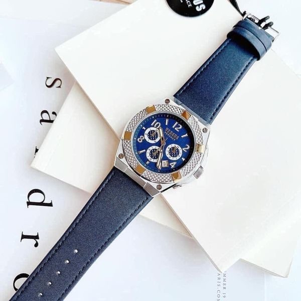 ĐỒNG HỒ NAM VERSUS BY VERSACE VSPEW1021 CASE SILVER DÂY DA