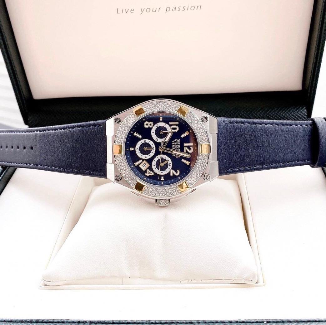 ĐỒNG HỒ NAM VERSUS BY VERSACE VSPEW1021 CASE SILVER DÂY DA