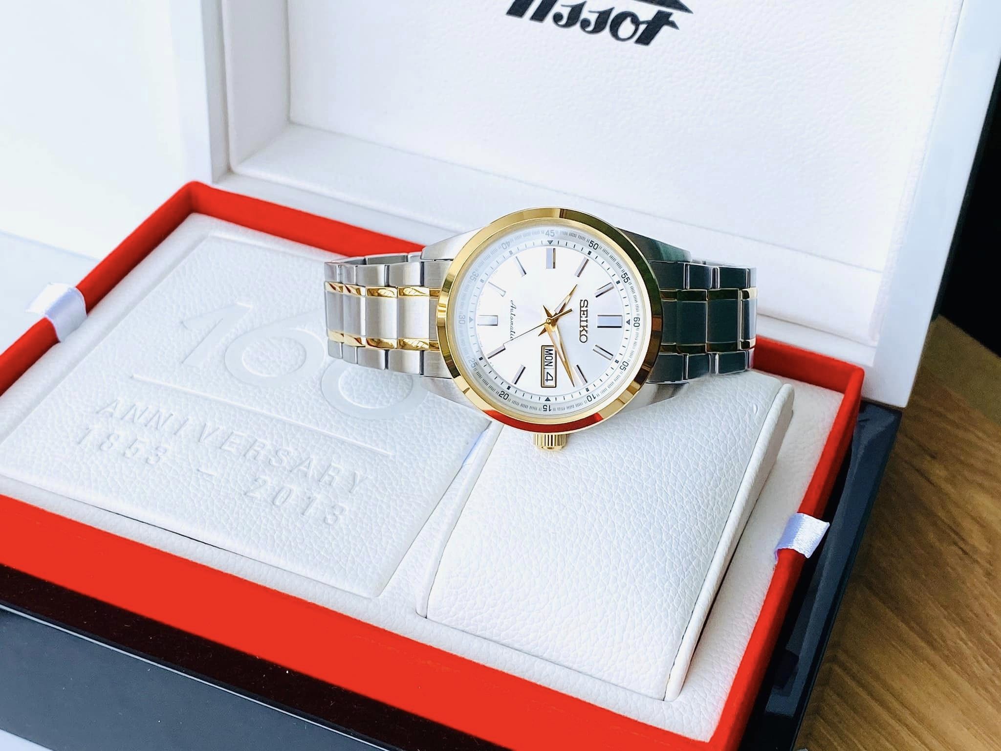 ĐỒNG HỒ NAM SEIKO AUTOMATIC DEMIWHITE SARV004