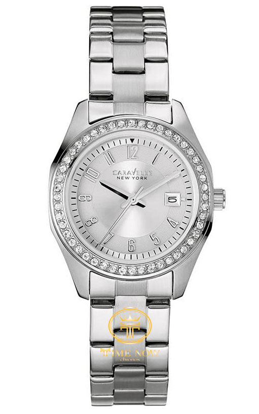 ĐỒNG HỒ CARAVELLE 43M108 NỮ ĐÍNH SWAROVSKI LỊCH NGÀY 28MM