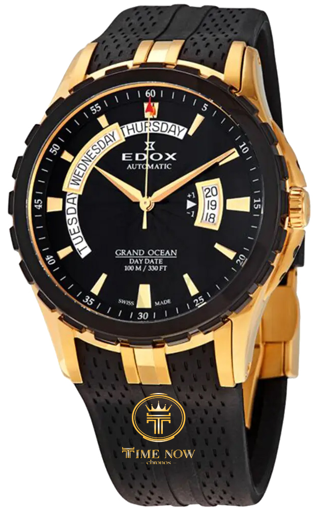 ĐỒNG HỒ NAM EDOX 83006-357JNC-NID AUTOMATIC CASE GOLD DÂY CAO SU