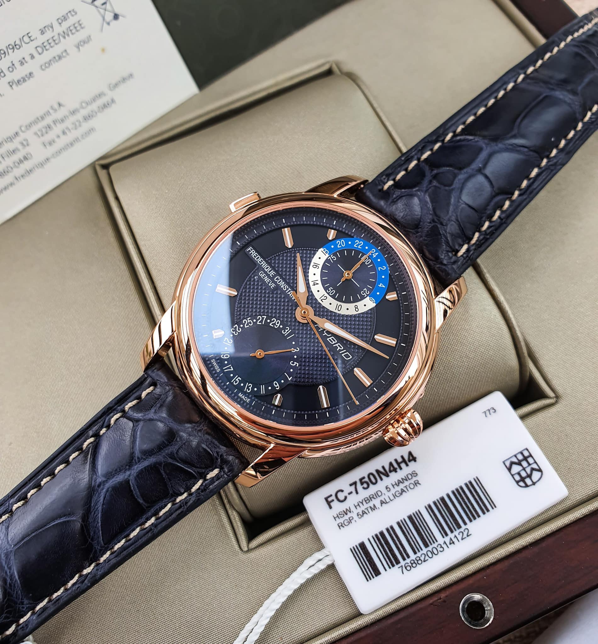 ĐỒNG HỒ NAM FREDERIQUE CONSTANT CLASSIC HYBRID FC-750N4H4