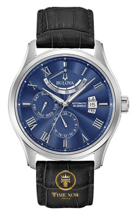 ĐỒNG HỒ NAM BULOVA 96C142 CLASSIC AUTOMATIC CASE SILVER DÂY DA