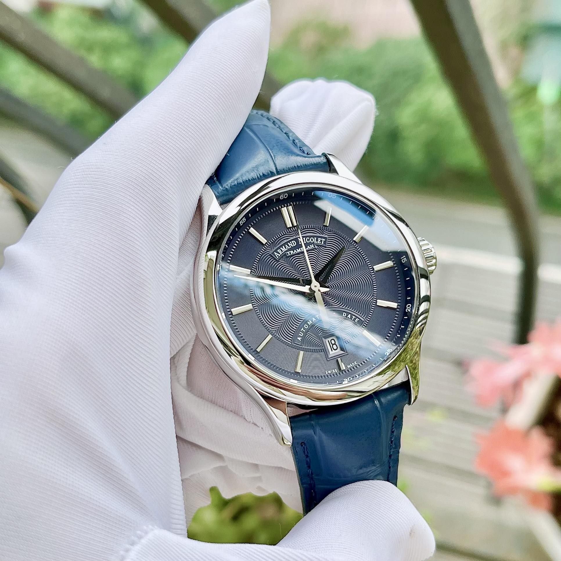 ĐỒNG HỒ NAM  ARMAND NICOLET A840AAA-BU-P840BU2 SIZE 42