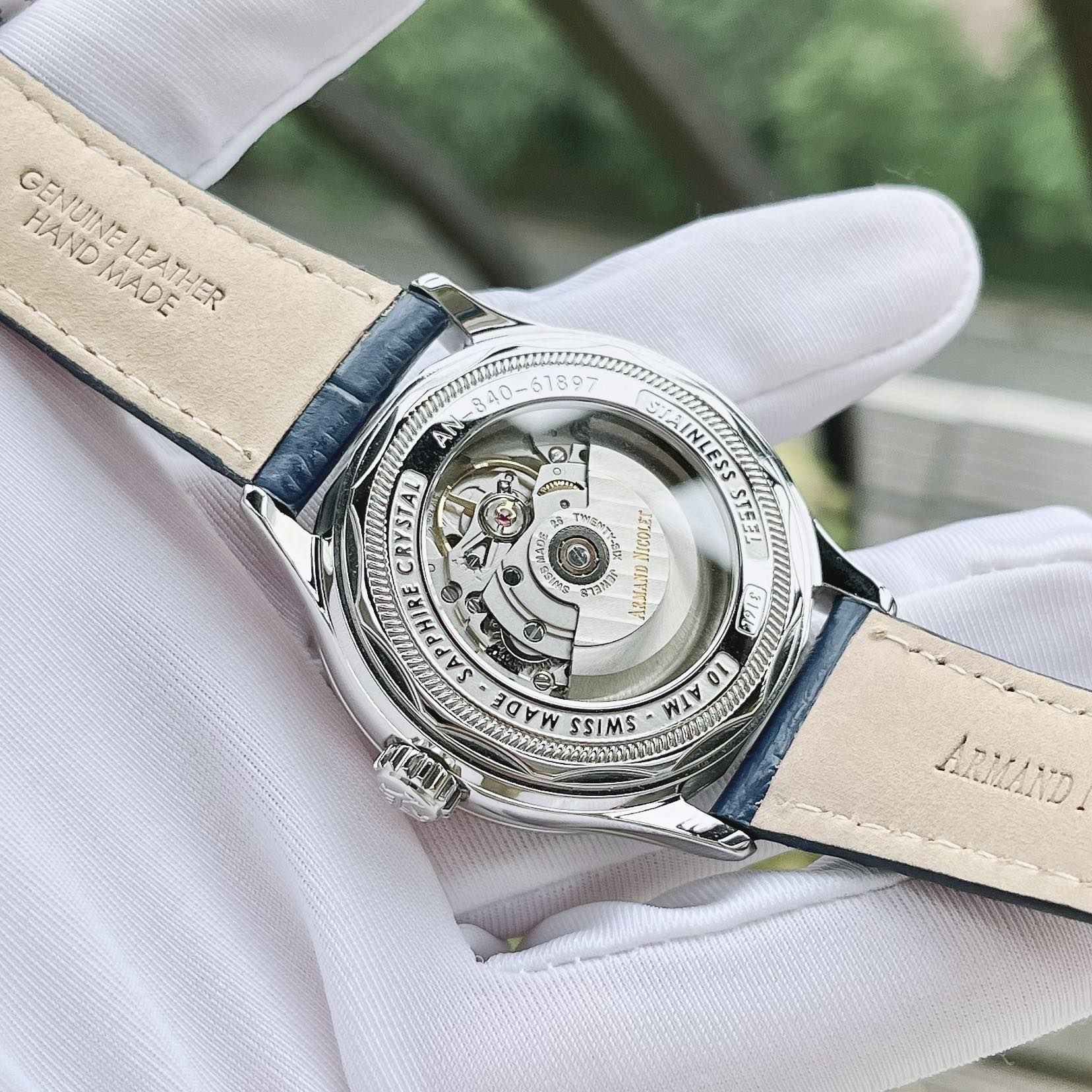 ĐỒNG HỒ NAM  ARMAND NICOLET A840AAA-BU-P840BU2 SIZE 42