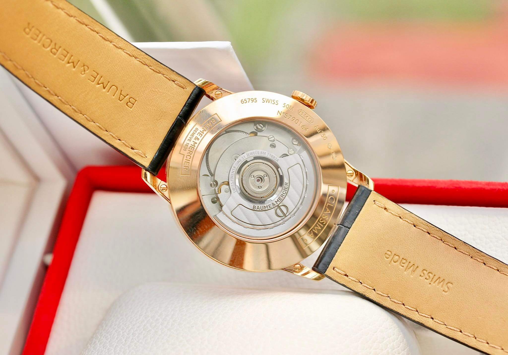 ĐỒNG HỒ BAUME ET MERCIER CLIFTON AUTOMATIC 18K ROSE GOLD MOA10058