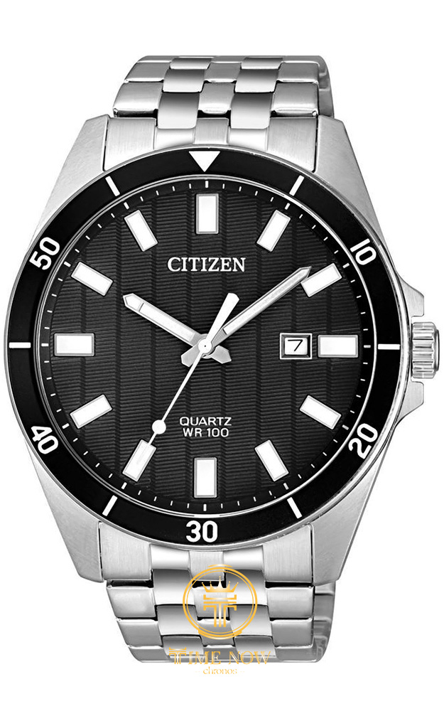 ĐỒNG HỒ CITIZEN QUARTZ BLACK DIAL STAINLESS STEEL MEN'S WATCH BI5050-54E