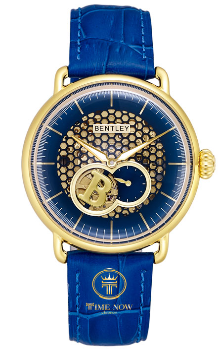 ĐỒNG HỒ NAM BENTLEY BL1798-20KNN-K AUTOMATIC SKELETON CASE GOLD DÂY DA