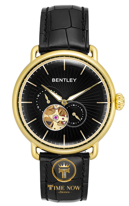 ĐỒNG HỒ NAM BENTLEY BL1798-30KBB-K AUTOMATIC OPEN HEART CASE GOLD DÂY DA