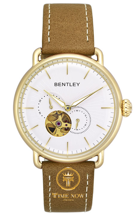 BL1798-30KWD-KĐỒNG HỒ NAM BENTLEY BL1798-30KWD-K AUTOMATIC OPEN HEART CASE GOLD DÂY DA