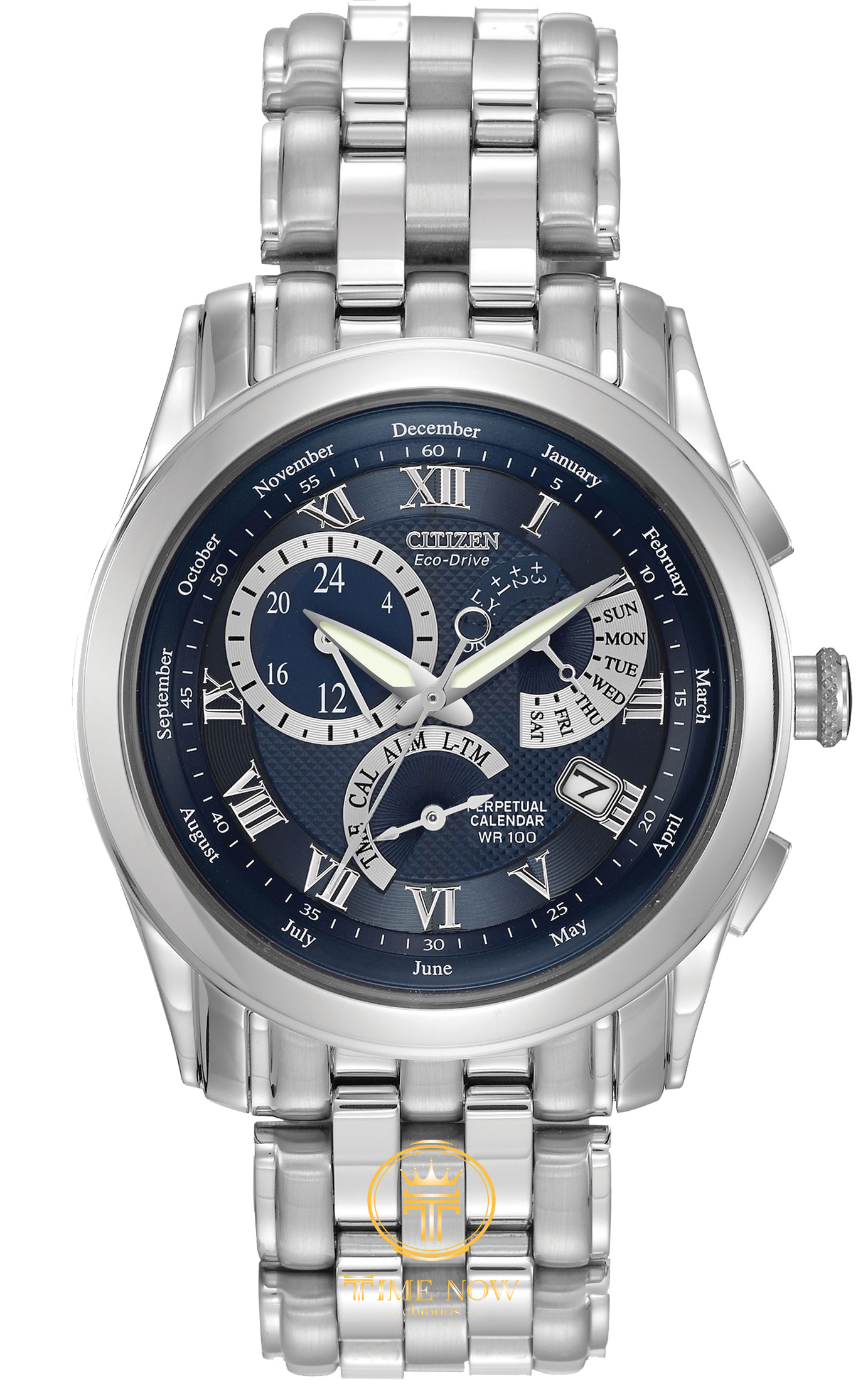 ĐỒNG HỒ NAM CITIZEN BL8000-54L CALIBRE ECO-DRIVE PERPETUAL TONE SILVER DÂY KIM LOẠI