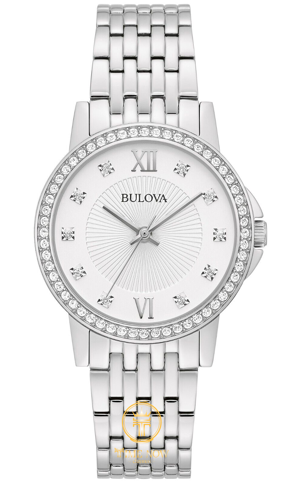 ĐỒNG HỒ NỮ BULOVA 96L297 DÂY KIM LỌAI