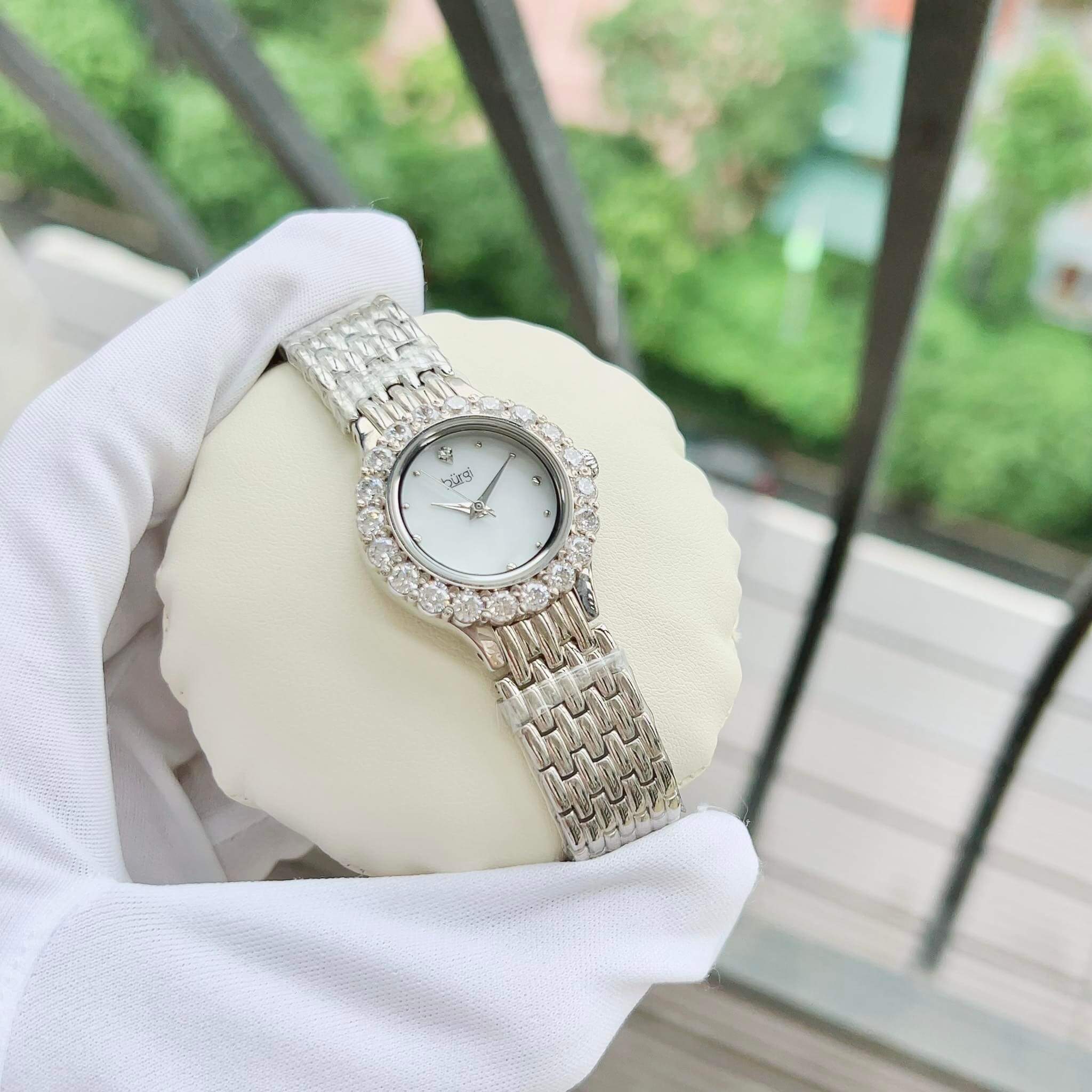 ĐỒNG HỒ NỮ BURGI CRYSTAL ACCENTED WATCH BUR107SS