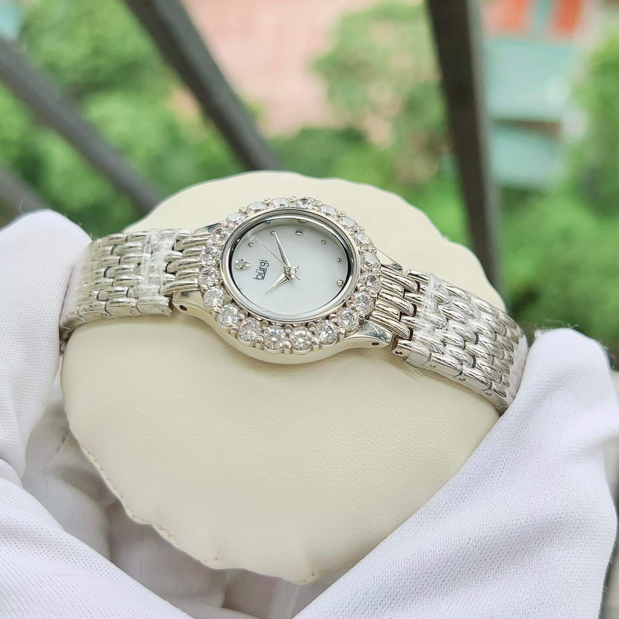 ĐỒNG HỒ NỮ BURGI CRYSTAL ACCENTED WATCH BUR107SS