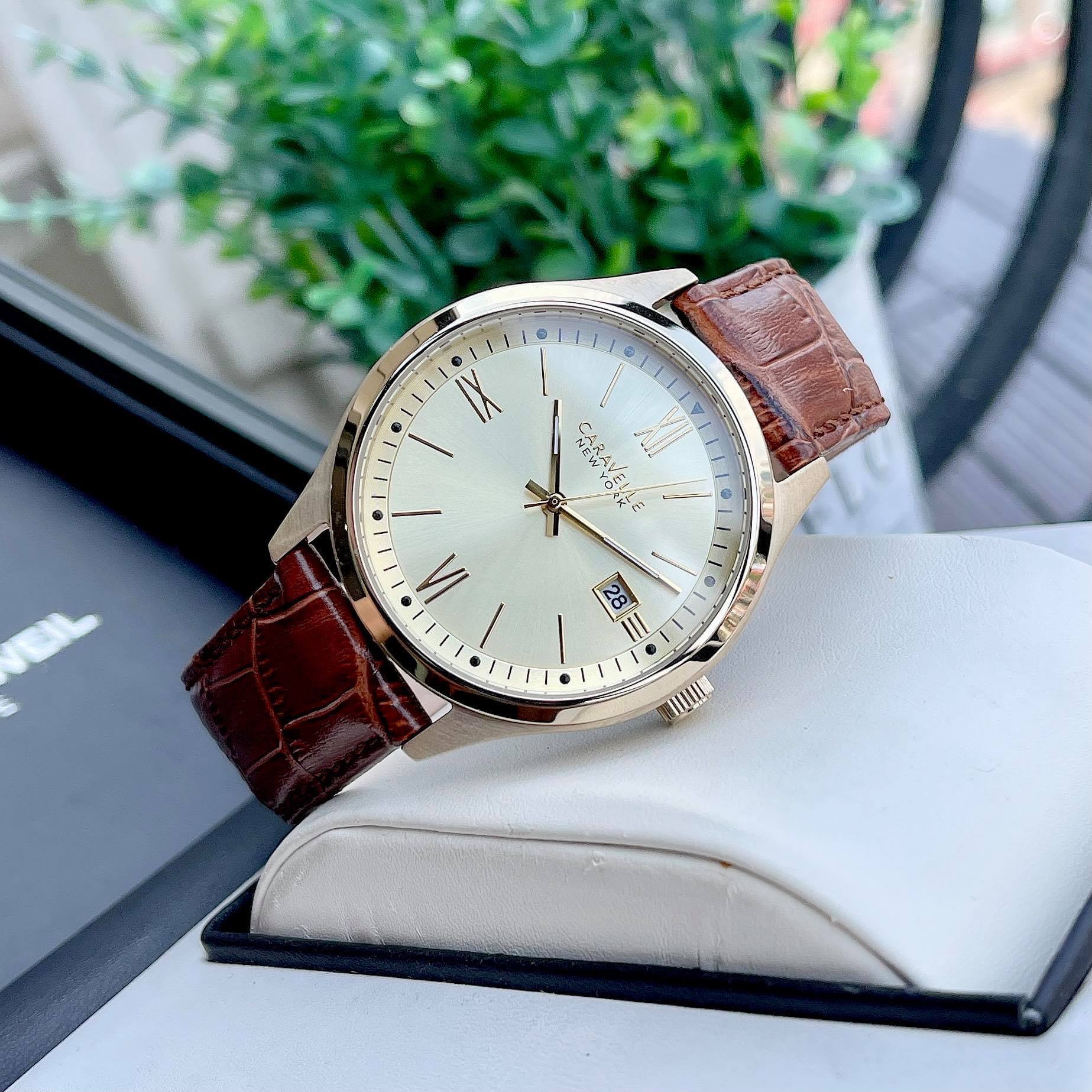 ĐỒNG HỒ CARAVELLE 44B109 DÂY DA