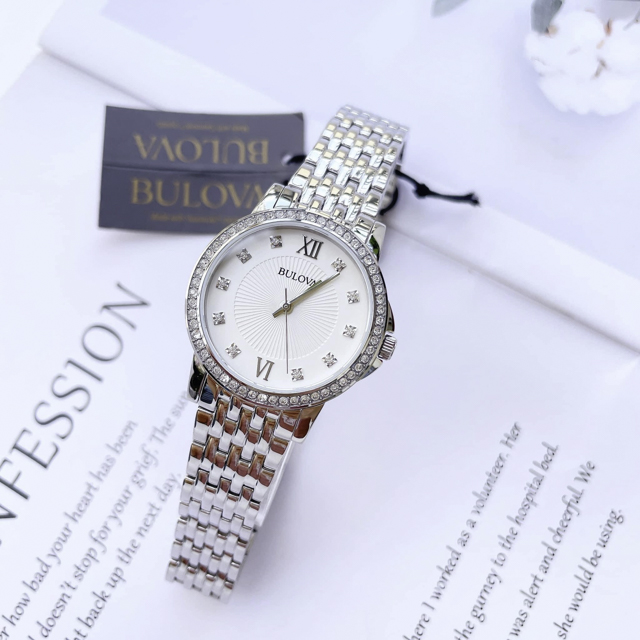 ĐỒNG HỒ NỮ BULOVA 96L297 DÂY KIM LỌAI