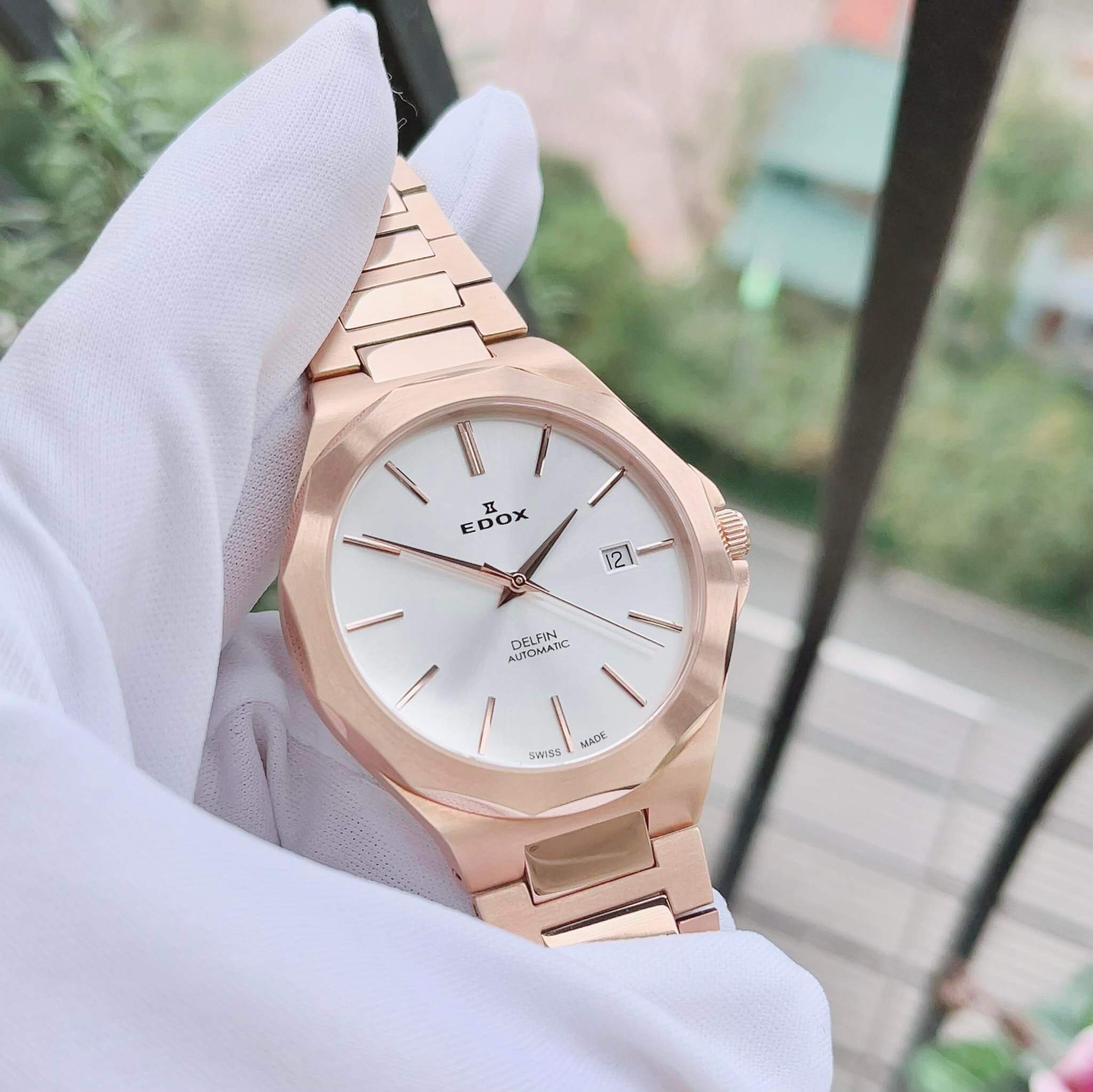 ĐỒNG HỒ EDOX DELFIN 80117-37RM-AIR DÂY THÉP KHÔNG GỈ