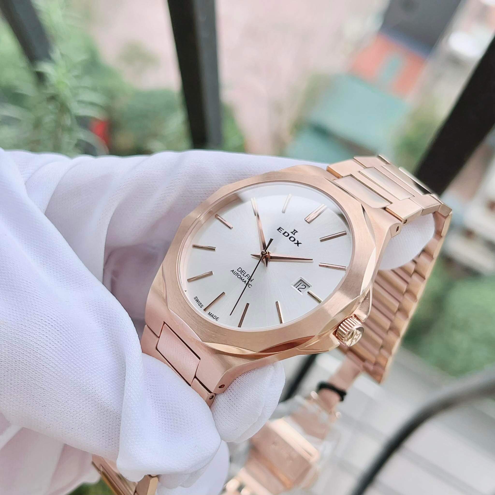 ĐỒNG HỒ EDOX DELFIN 80117-37RM-AIR DÂY THÉP KHÔNG GỈ