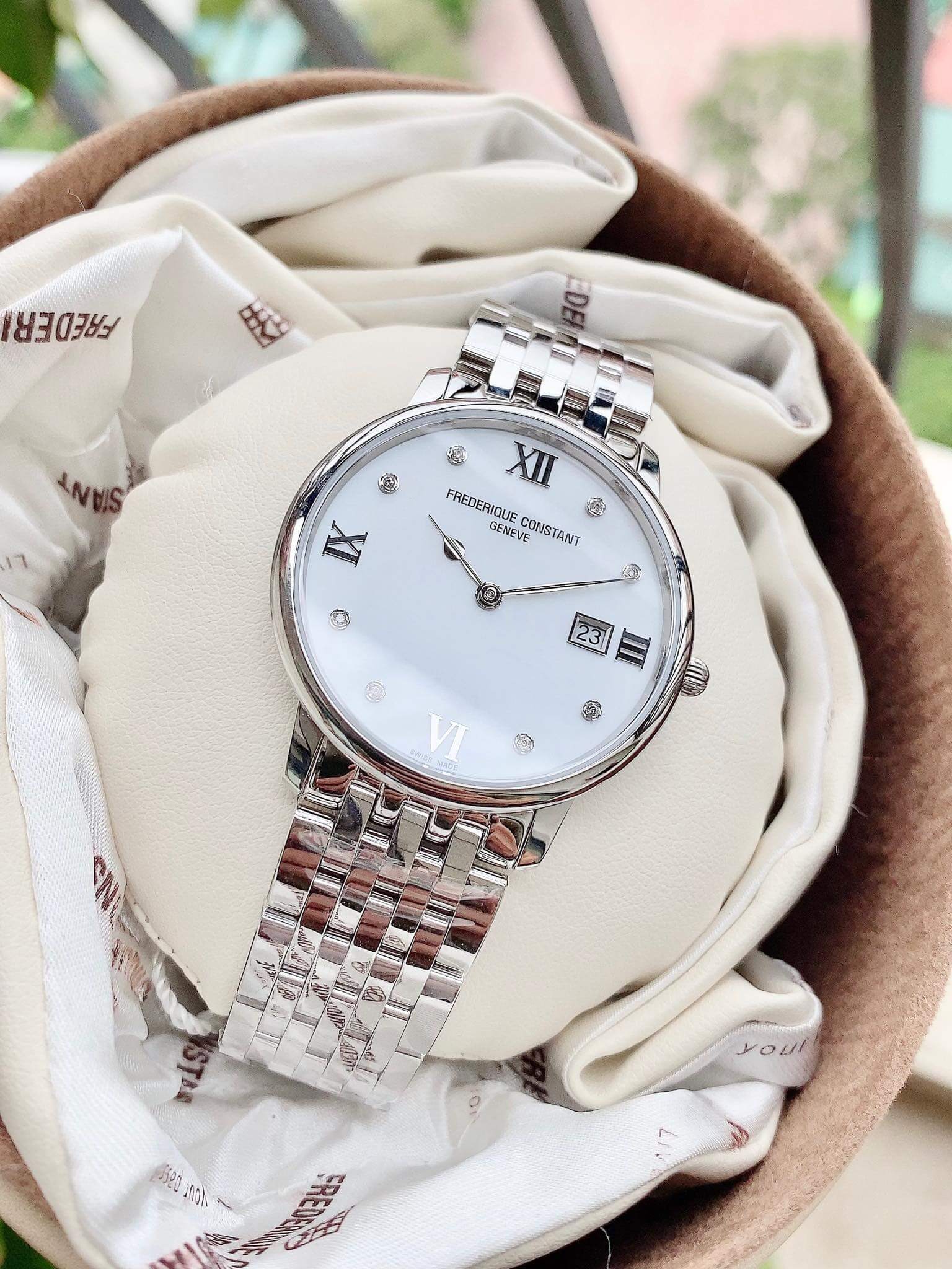 ĐỒNG HỒ NỮ FREDERIQUE CONSTANT FC-220MPWD3S6B CLASSICS SLIMLINE 36MM