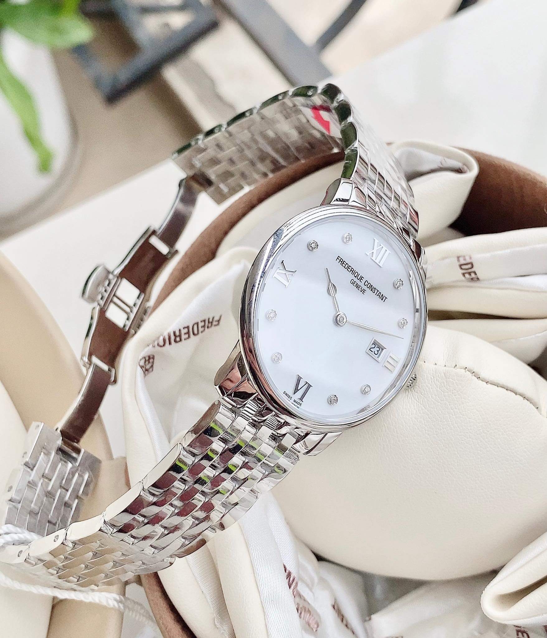 ĐỒNG HỒ NỮ FREDERIQUE CONSTANT FC-220MPWD3S6B CLASSICS SLIMLINE 36MM