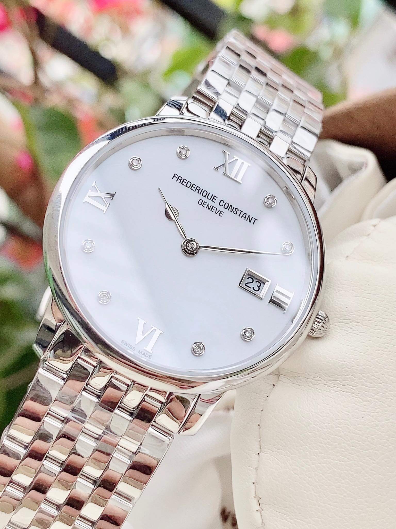 ĐỒNG HỒ NỮ FREDERIQUE CONSTANT FC-220MPWD3S6B CLASSICS SLIMLINE 36MM
