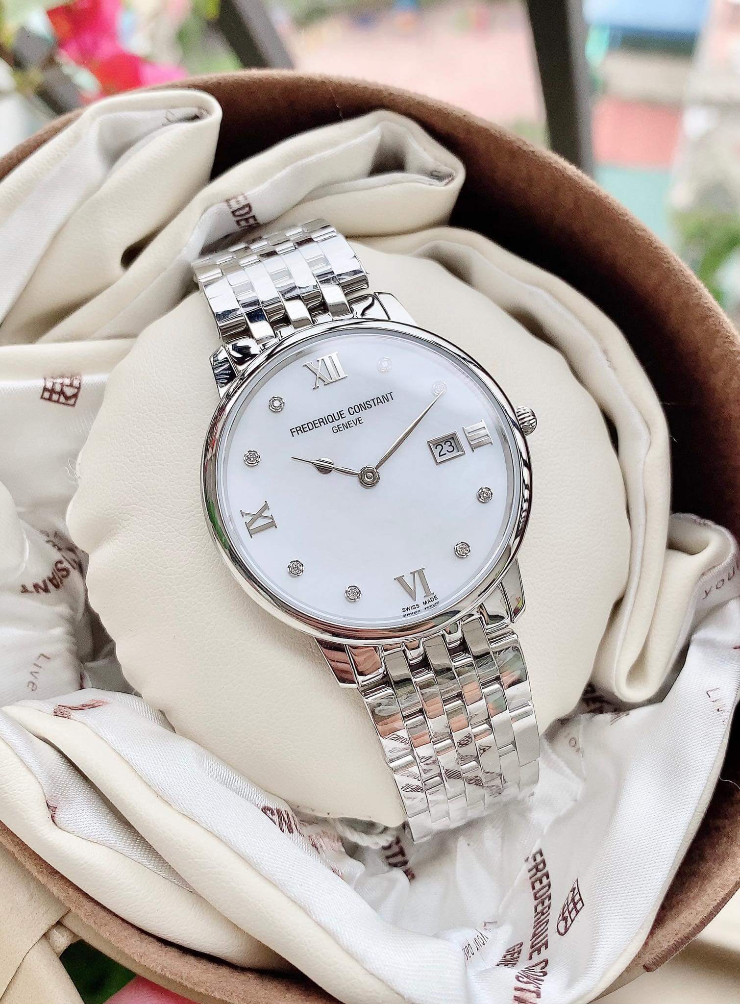 ĐỒNG HỒ NỮ FREDERIQUE CONSTANT FC-220MPWD3S6B CLASSICS SLIMLINE 36MM