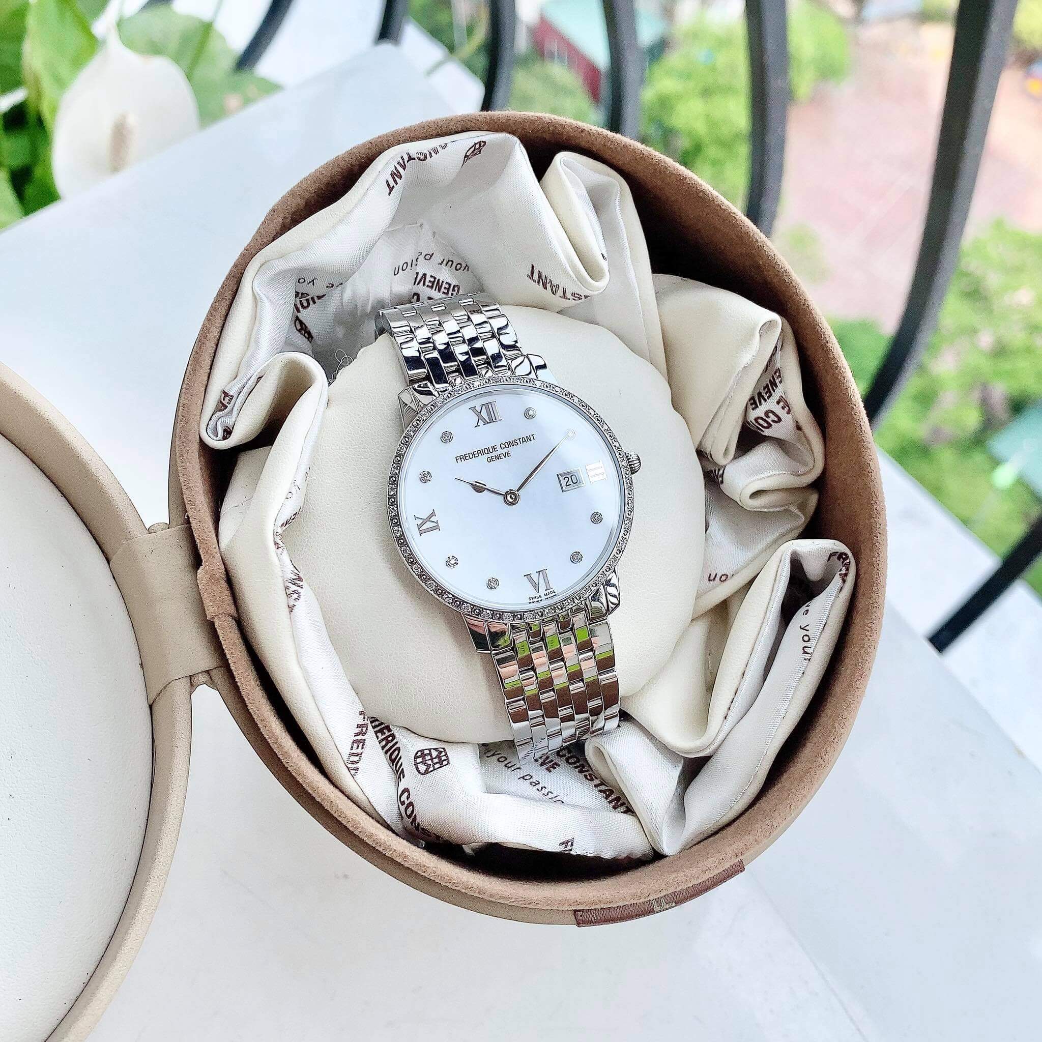 ĐỒNG HỒ NỮ FREDERIQUE CONSTANT SLIMLINE FC-220MPWD3SD6B LADIES WATCH 36MM