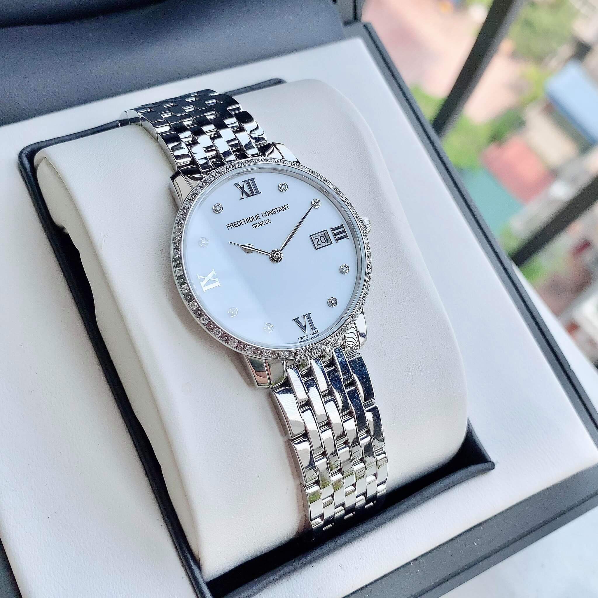 ĐỒNG HỒ NỮ FREDERIQUE CONSTANT SLIMLINE FC-220MPWD3SD6B LADIES WATCH 36MM