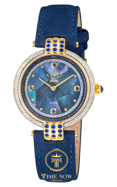 ĐÔNG HỒ NỮ GV2 BY GEVRIL MATERA DIAMOND MOTHER OF PEARL DIAL LADIES WATCH 12802
