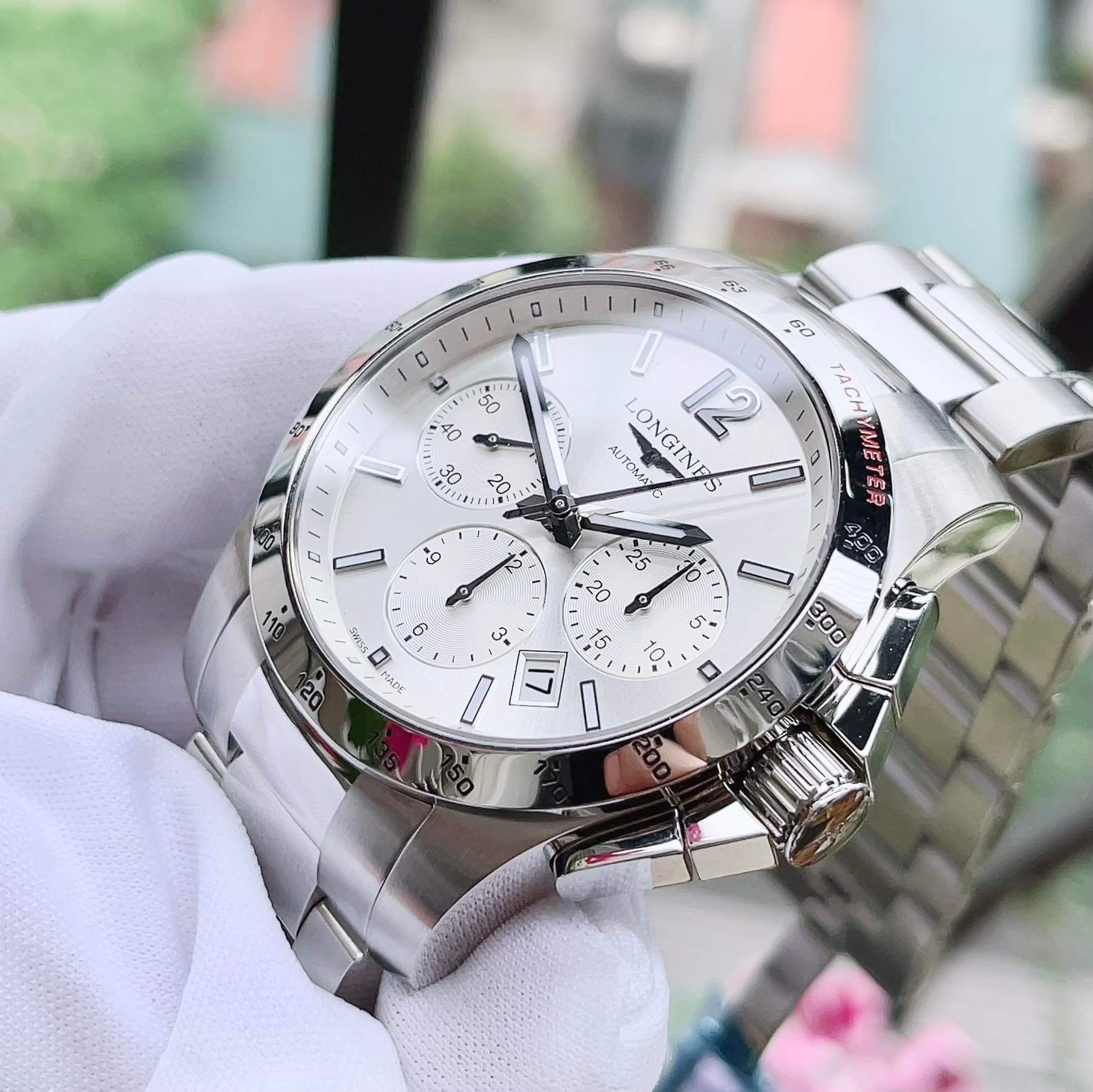 ĐỒNG HỒ LONGINES CONQUEST AUTOMATIC CHRONOGRAPH  L27434766 L2.743.4.76.6