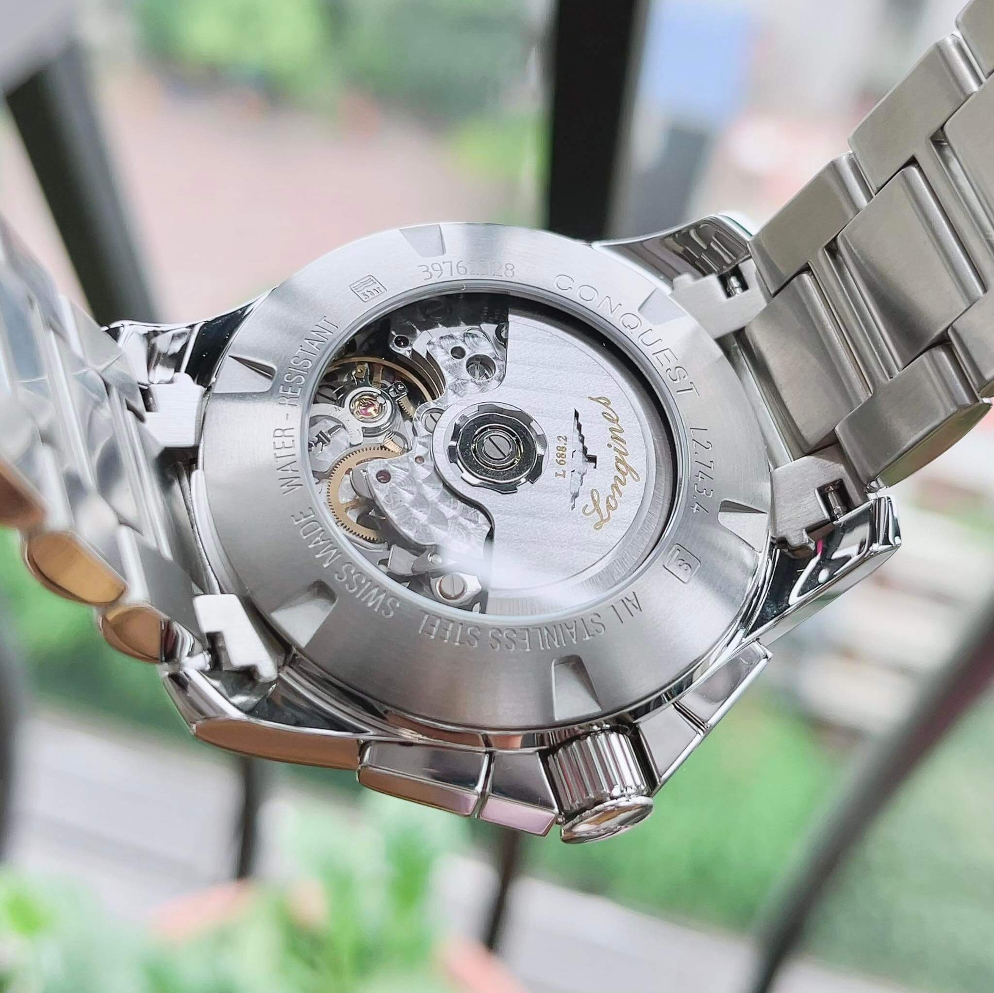 ĐỒNG HỒ LONGINES CONQUEST AUTOMATIC CHRONOGRAPH  L27434766 L2.743.4.76.6