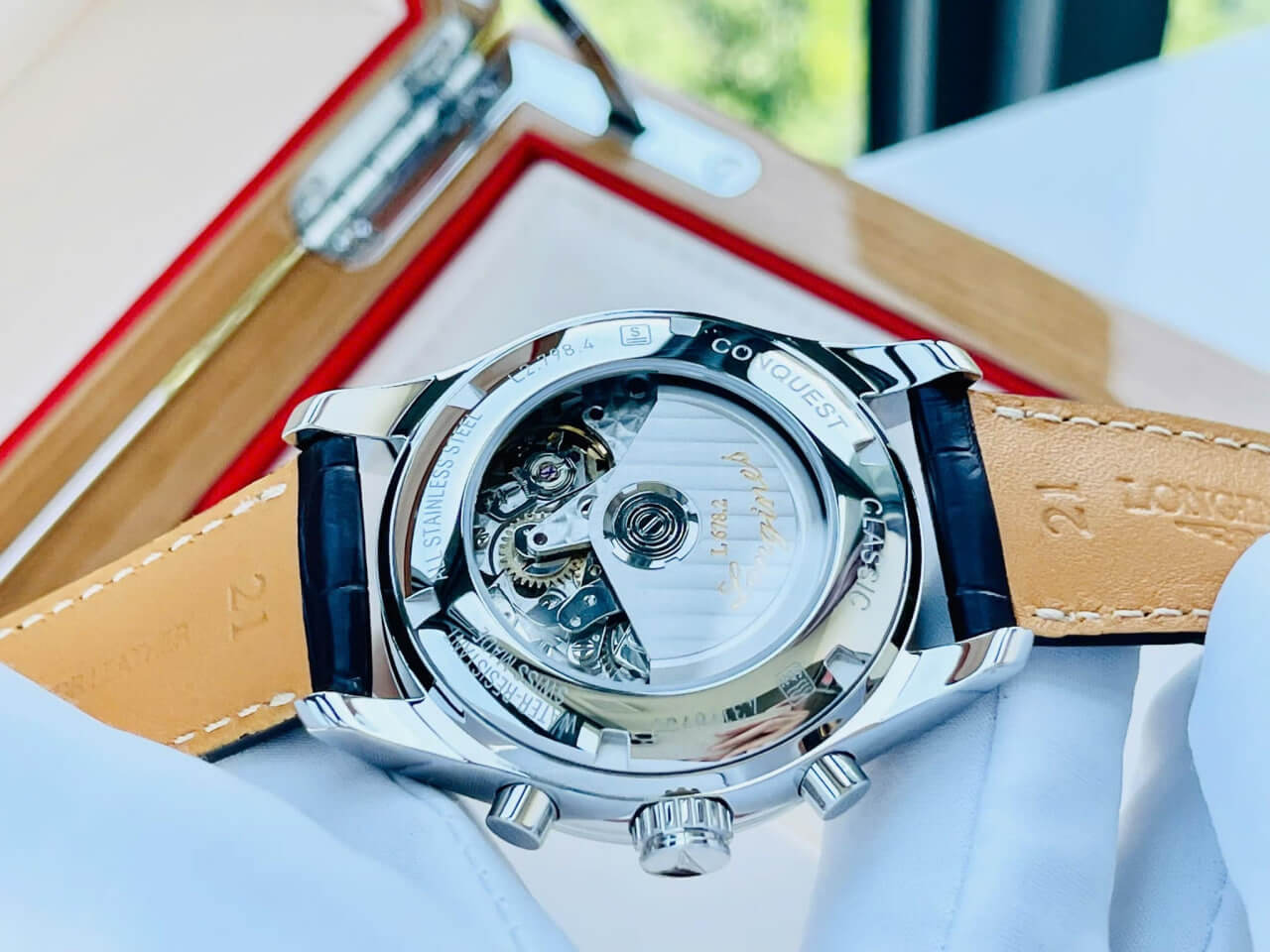 ĐỒNG HỒ NAM LONGINES L27984723 L2.798.4.72.3 SIZE 42