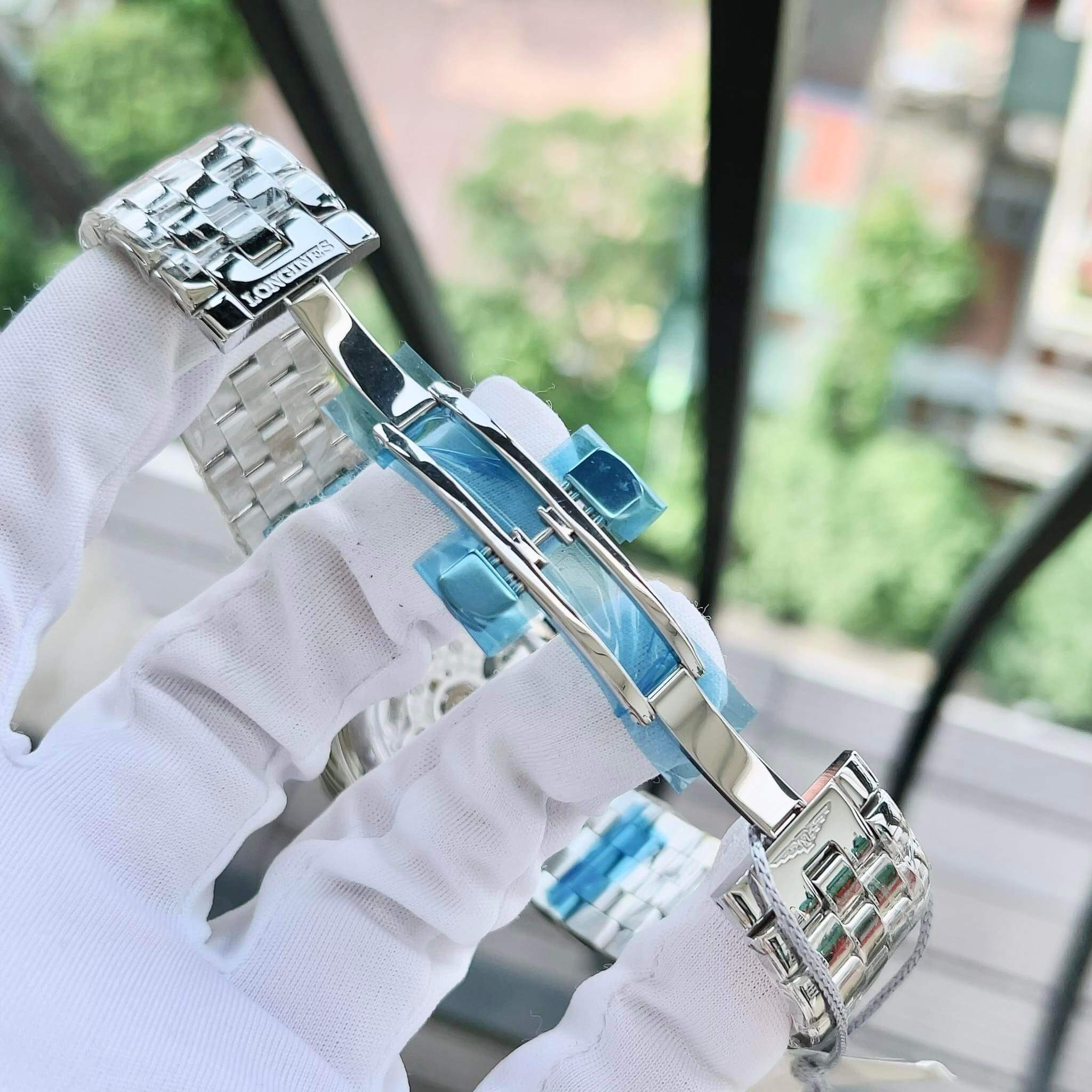 ĐỒNG HỒ  LONGINES FLAGSHIP CHRONOGRAPH AUTOMATIC SILVER L4.803.4.72.6 (L48034726)