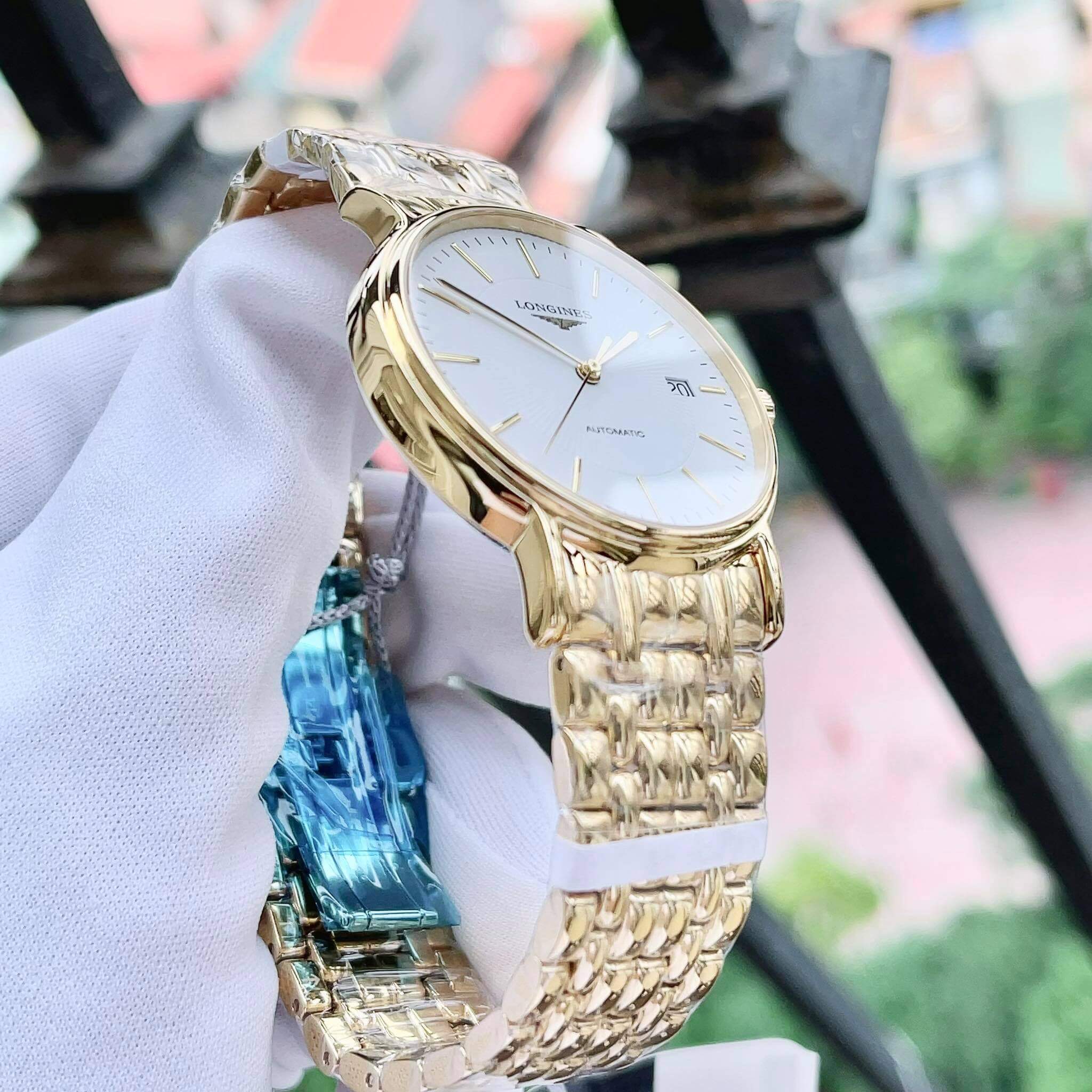 ĐỒNG HỒ LONGINES PRESENCE L4.921.2.18.8 L49212188 AUTOMATIC WATCH 38.5MM