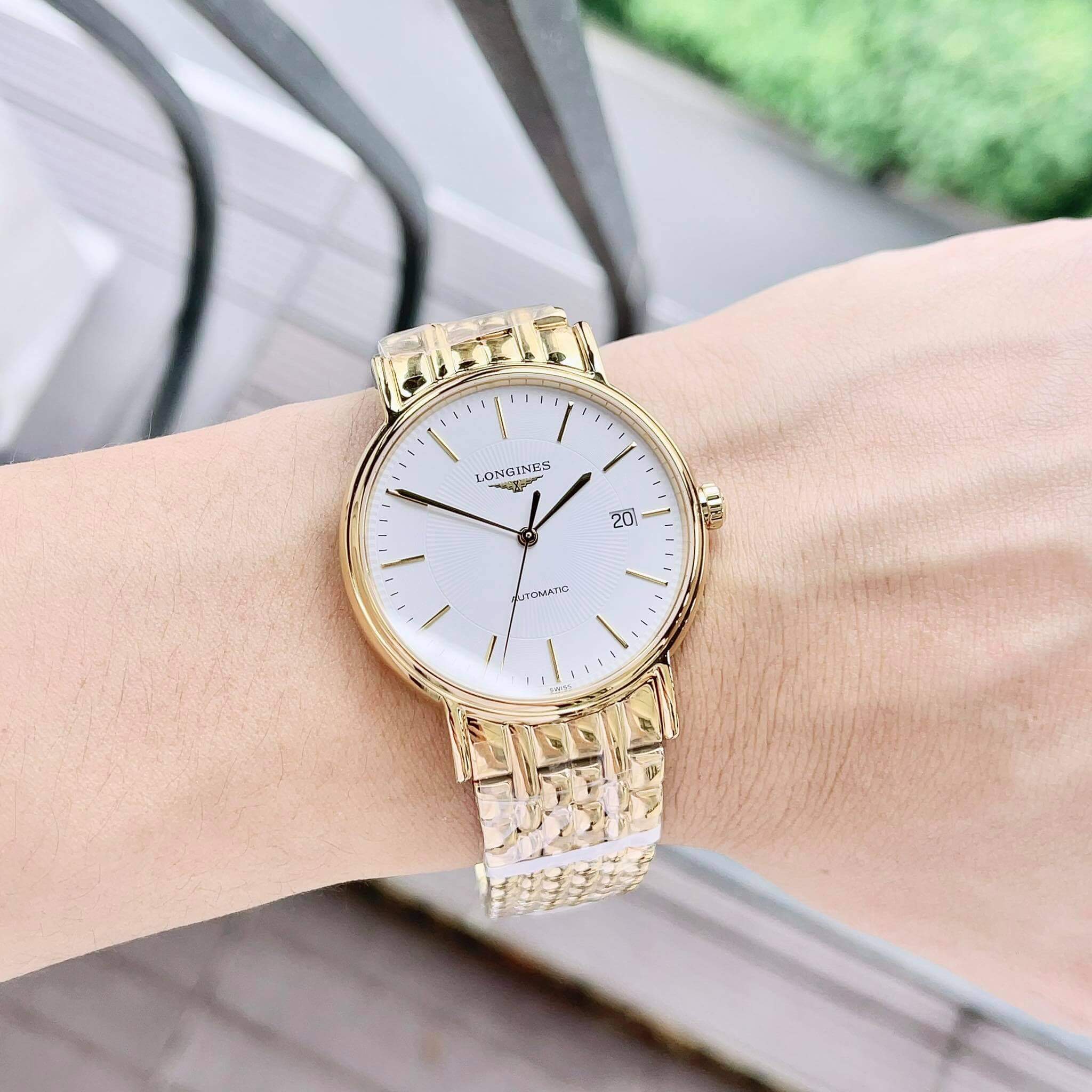 ĐỒNG HỒ LONGINES PRESENCE L4.921.2.18.8 L49212188 AUTOMATIC WATCH 38.5MM