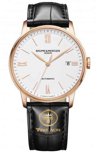 ĐỒNG HỒ BAUME & MERCIER CLASSIMA AUTOMATIC 18K ROSE GOLD DÂY DA  WATCH M0A10271
