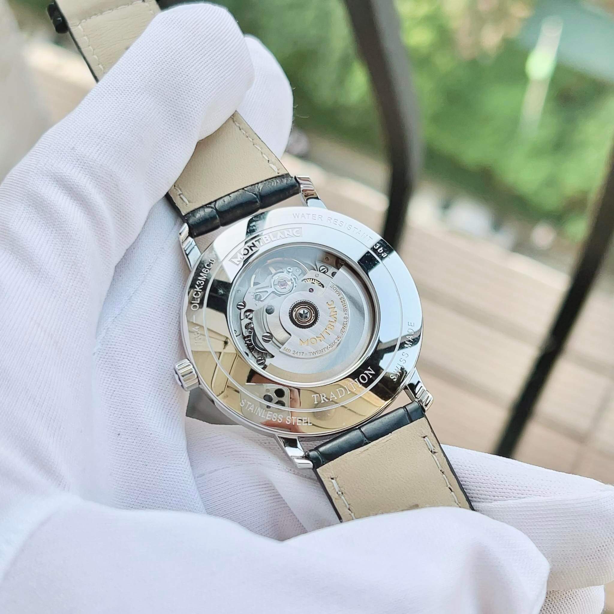 ĐỒNG HỒ MONTBLANC TRADITION 117829 AUTOMATIC DATE 40MM