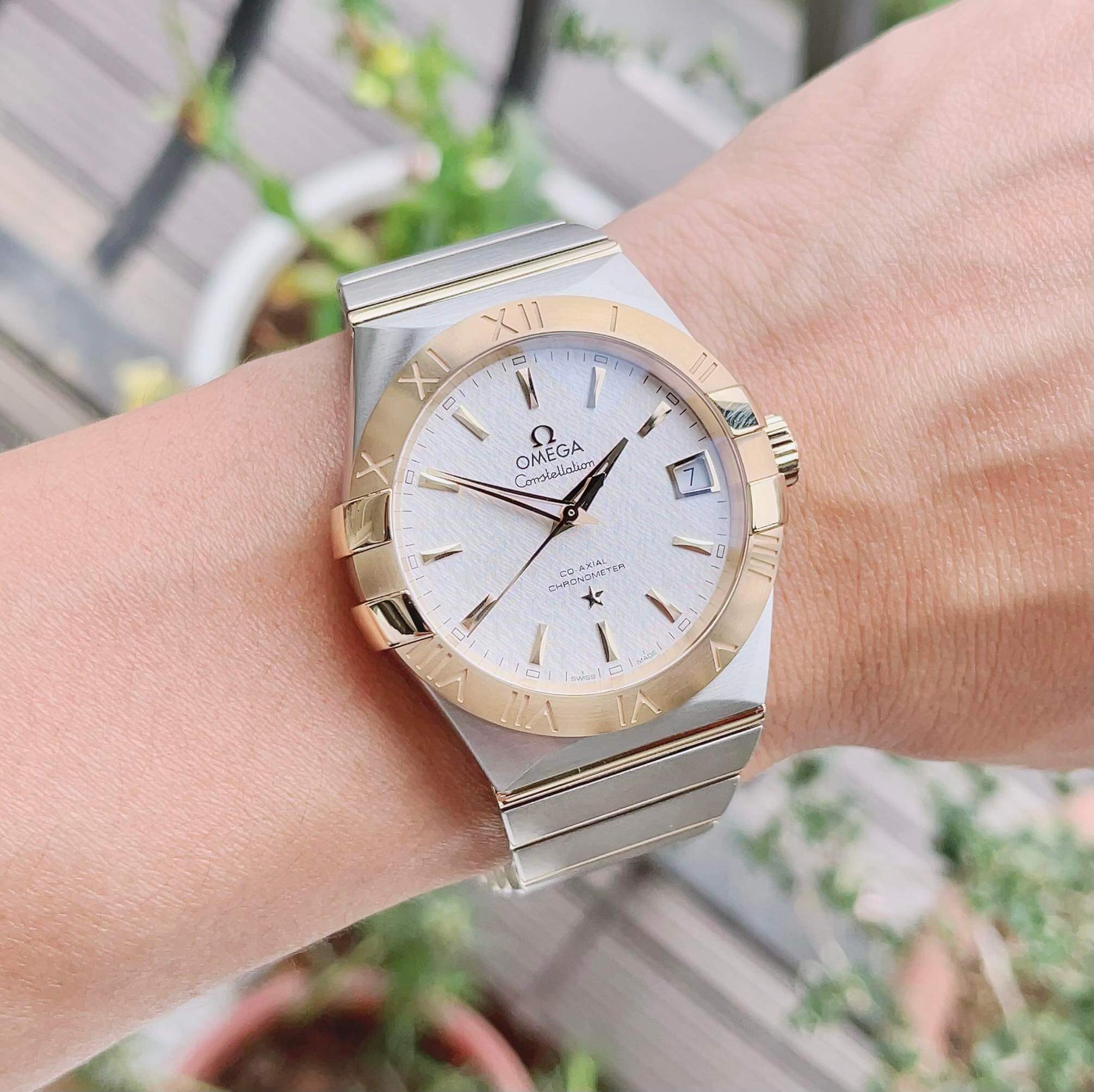 OMEGA CONSTELLATION AUTOMATIC WHITE OPALINE MENS DIAL 123.20.38.21.02.006 (12320382102006)
