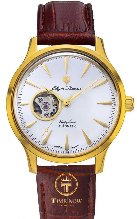 ĐỒNG HỒ NAM OLYM PIANUS OP99141-71AGK-GL-T AUTOMATIC CASE GOLD DÂY DA
