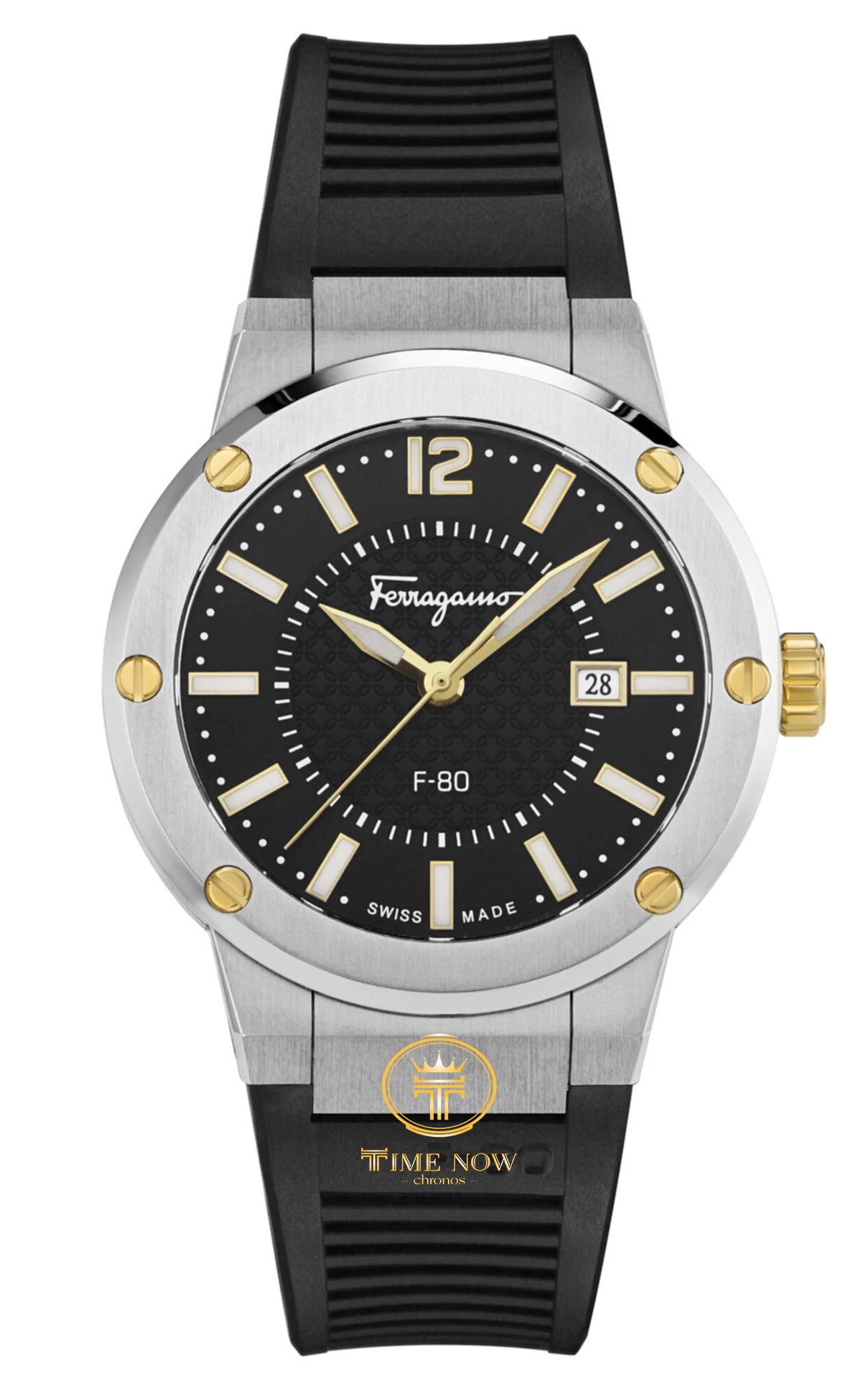 ĐỒNG HỒ NAM SALVATORE FERRAGAMO F80 SFHY00120 QUARTZ CASE SILVER DÂY CAO SU