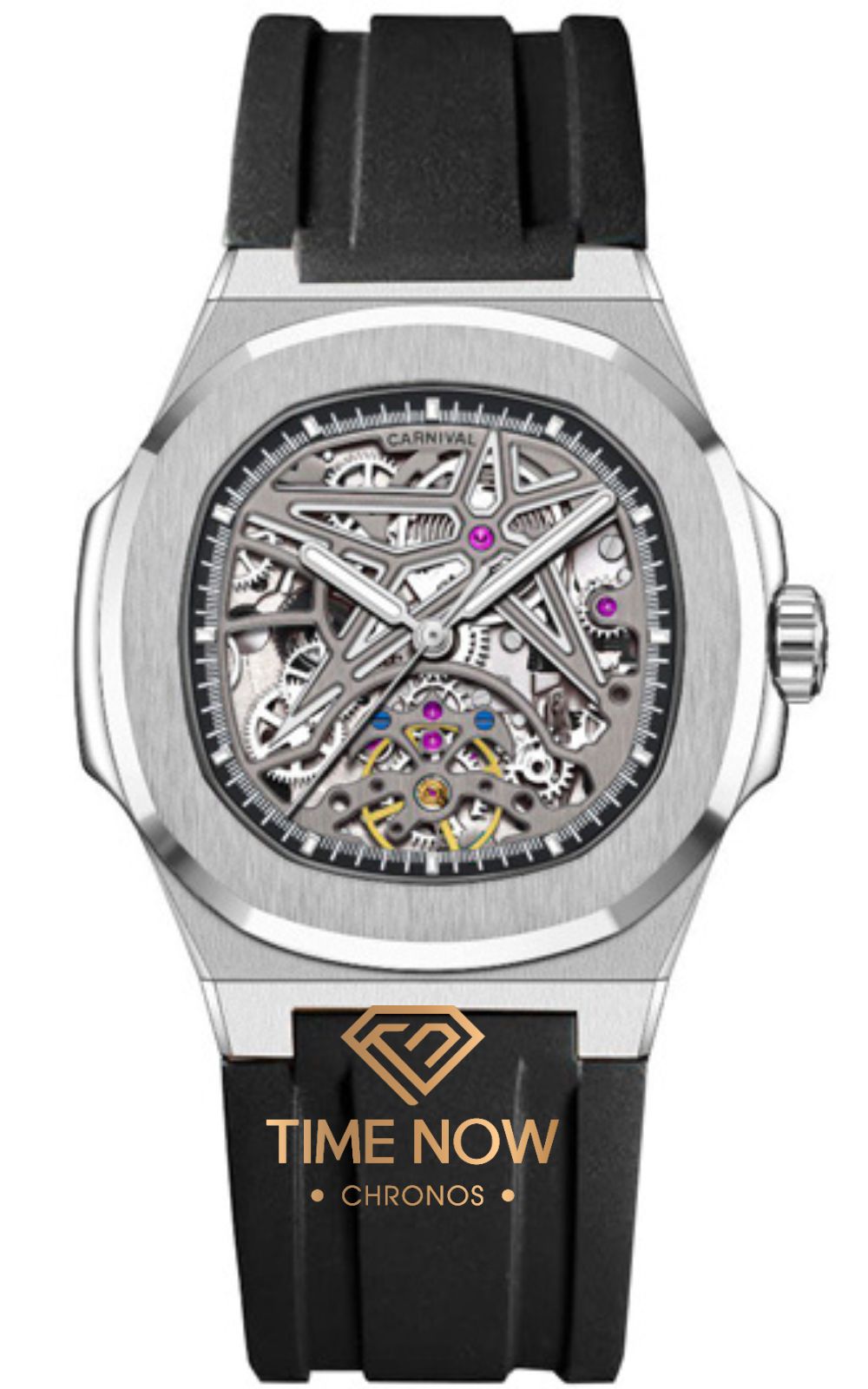 ĐỒNG HỒ CARNIVAL 8118G - DÂY CAO SU