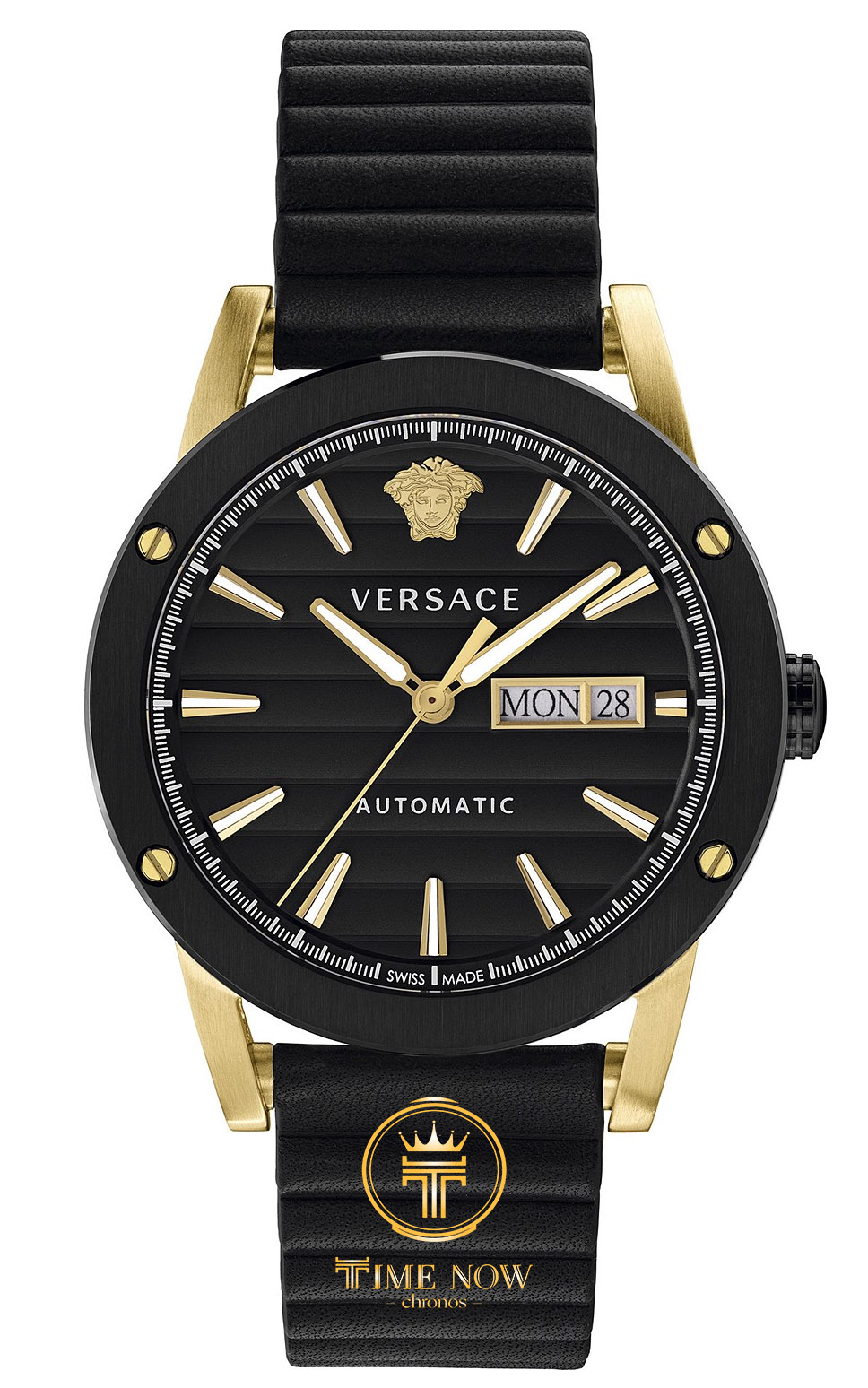 ĐỒNG HỒ NAM VERSACE VEDX00419 THEROS AUTOMATIC CASE GOLD DÂY CAO SU