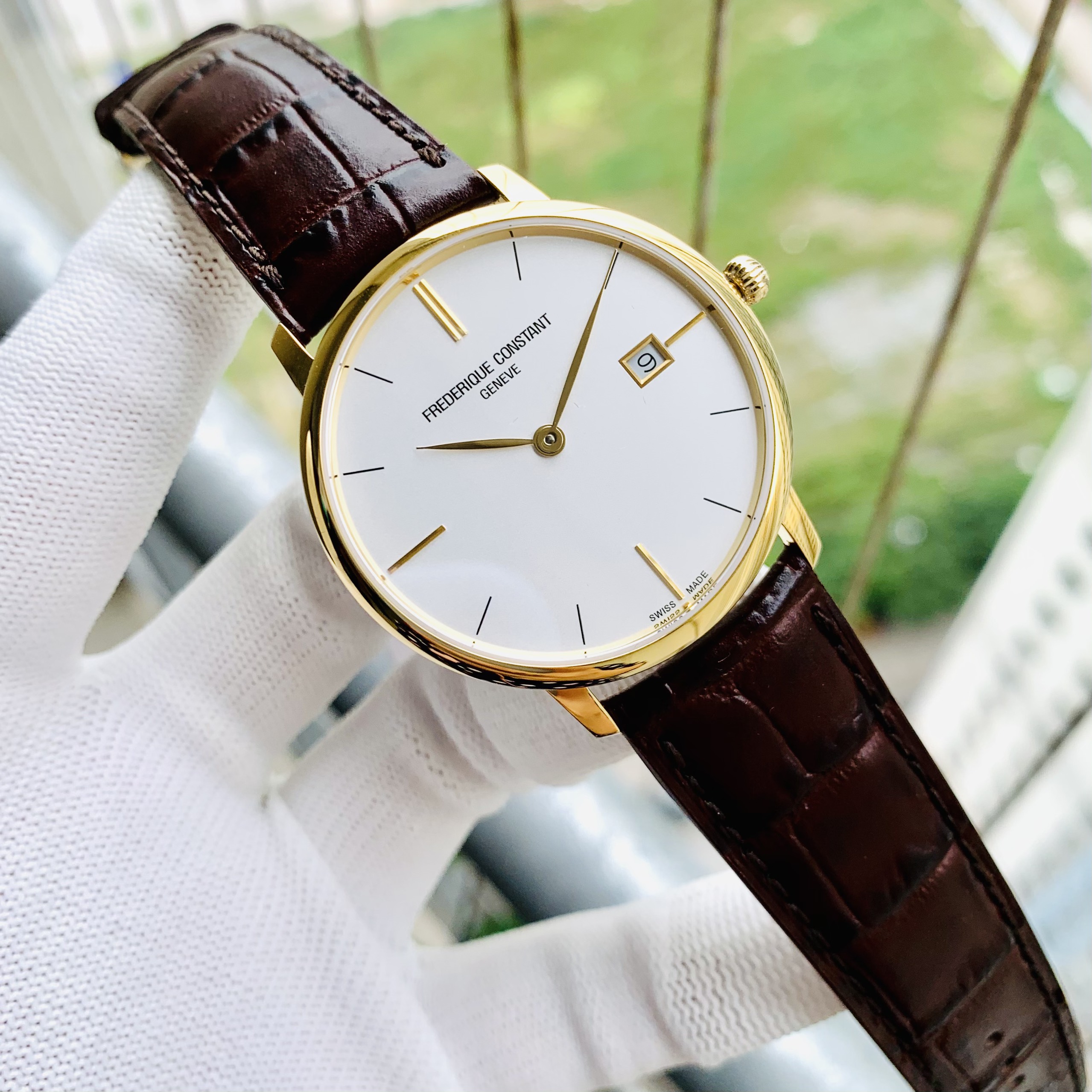 ĐỒNG HỒ FREDERIQUE CONSTANT FC-220V5S5 SLIMLINE WATCH 38MM