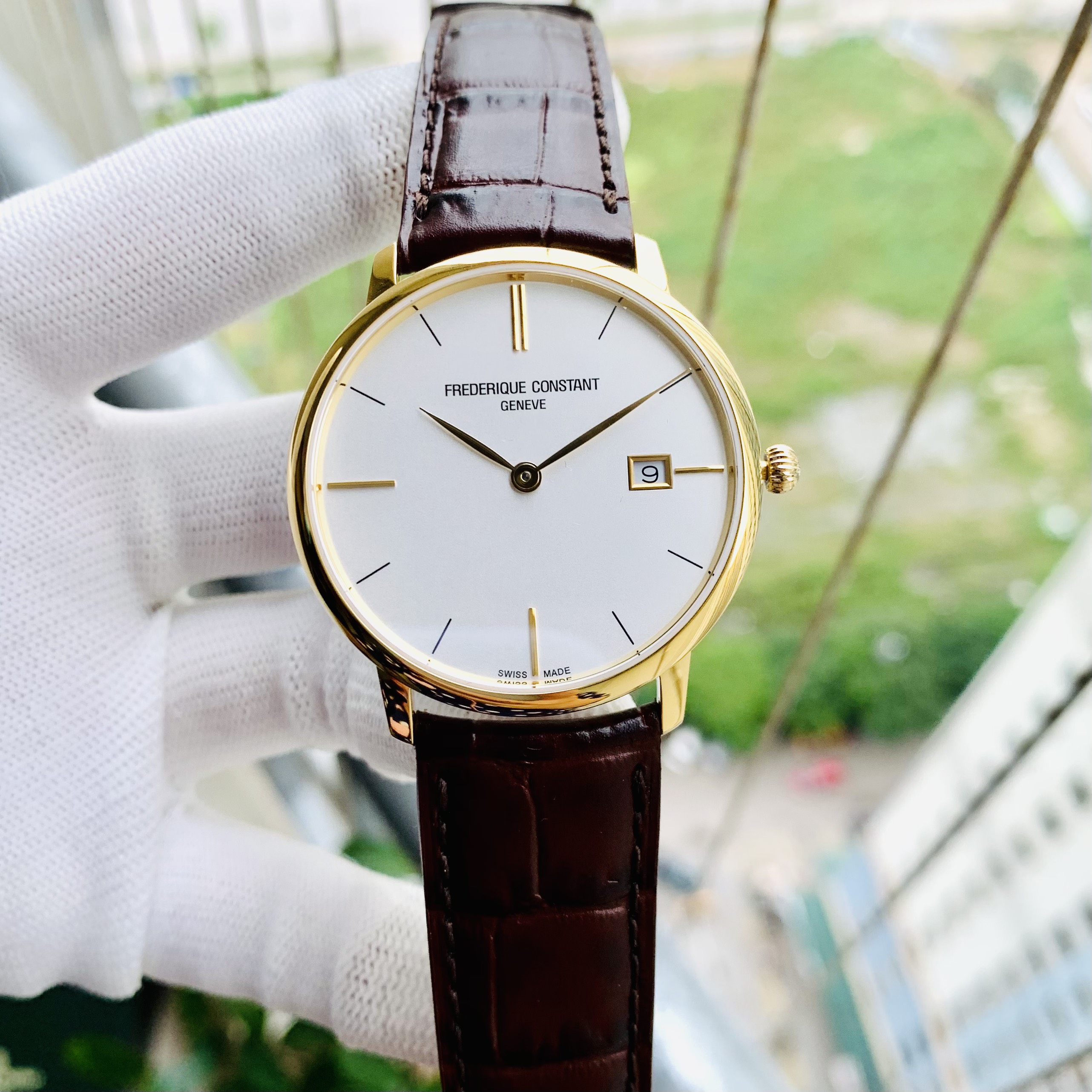ĐỒNG HỒ FREDERIQUE CONSTANT FC-220V5S5 SLIMLINE WATCH 38MM