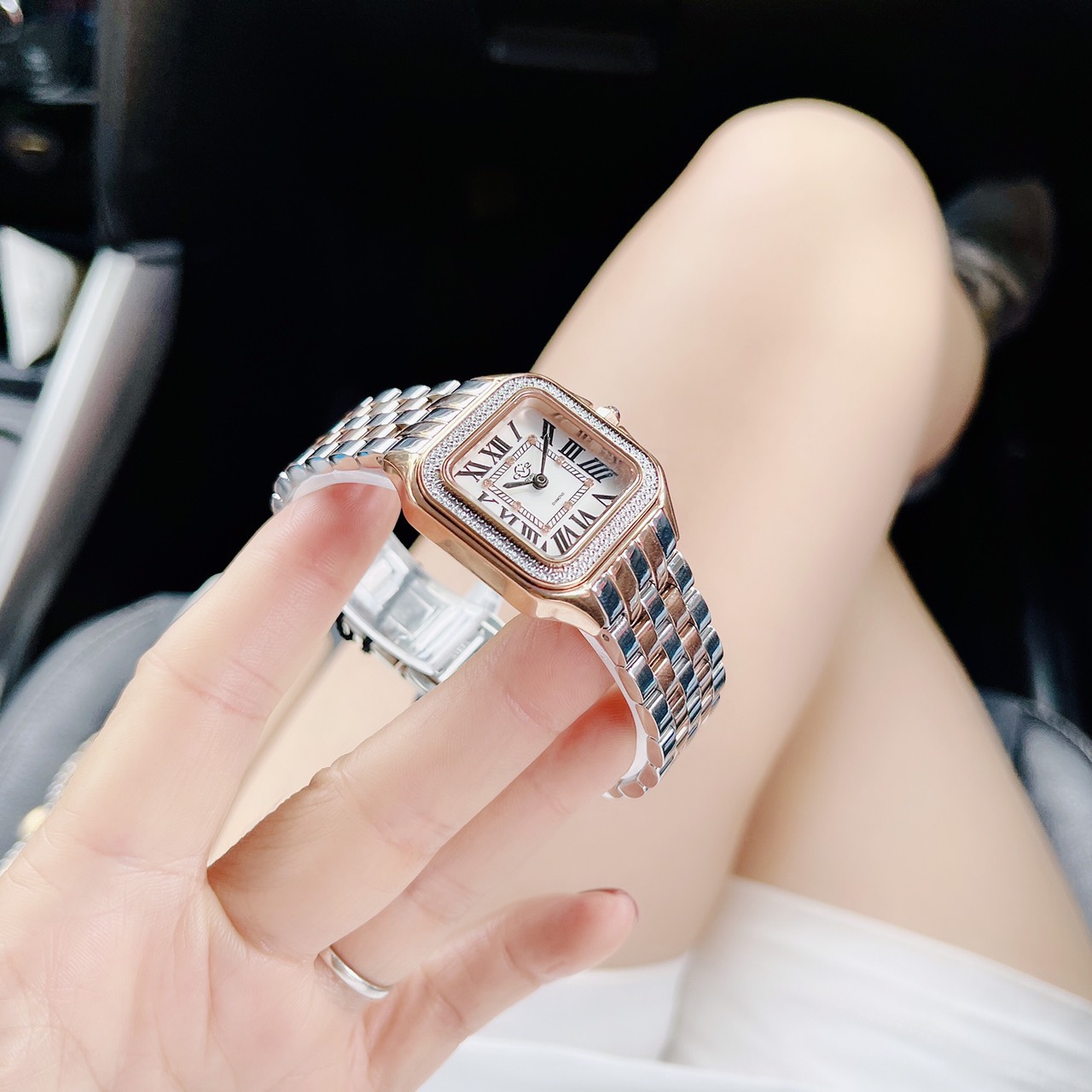 ĐÔNG HỒ NỮ GV2 BY GEVRIL MILAN QUARTZ WHITE DIAL LADIES WATCH 12104B