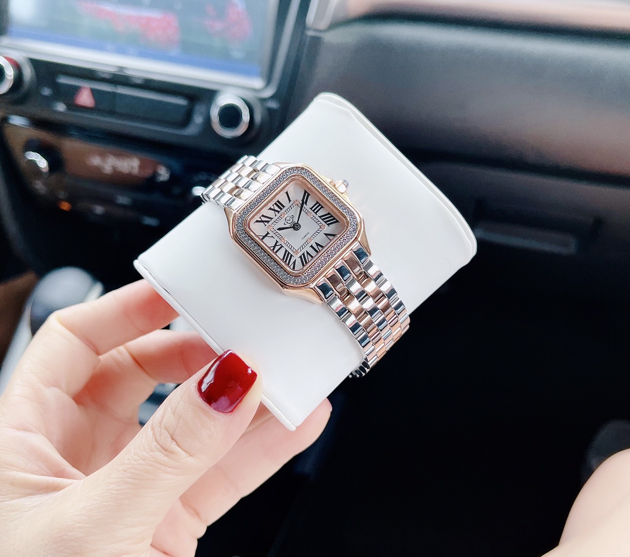 ĐÔNG HỒ NỮ GV2 BY GEVRIL MILAN QUARTZ WHITE DIAL LADIES WATCH 12104B